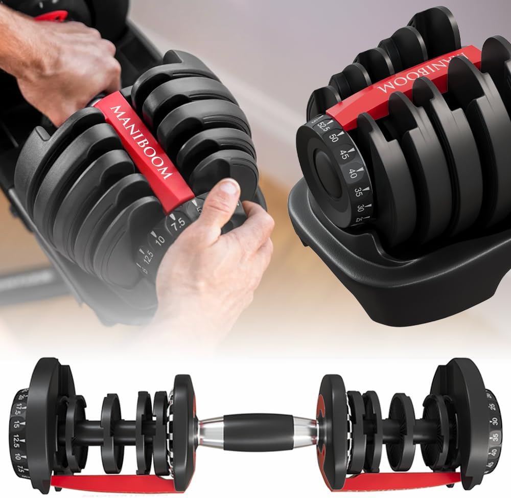 Mancuerna Ajustable de 2 a 24kg-Maniboom