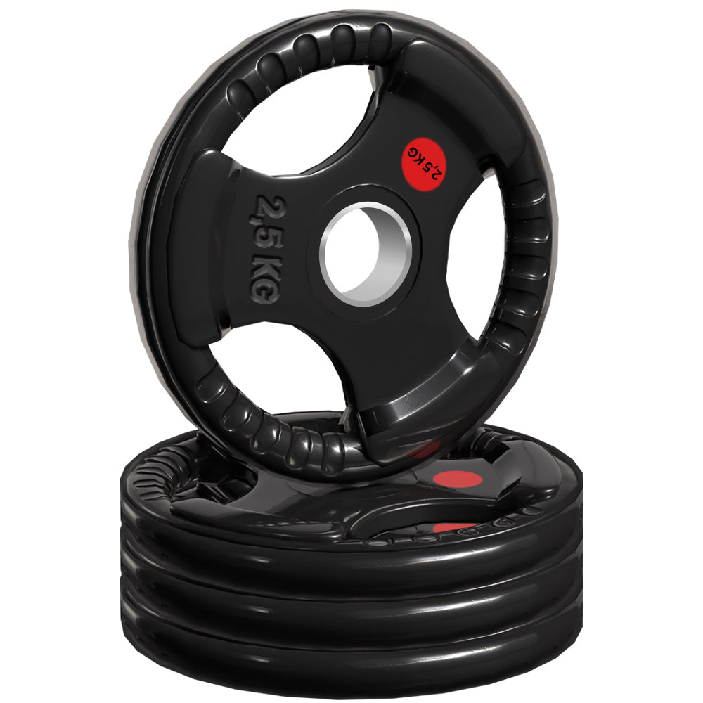 Discos Pesas Hierro engomado 30mm-Maniboom