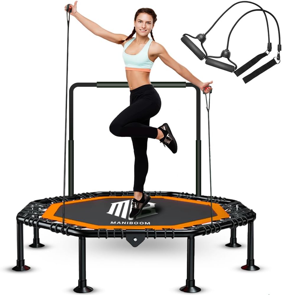 Trampolin Fitness Adultos y Niños 150kg de Carga-Maniboom