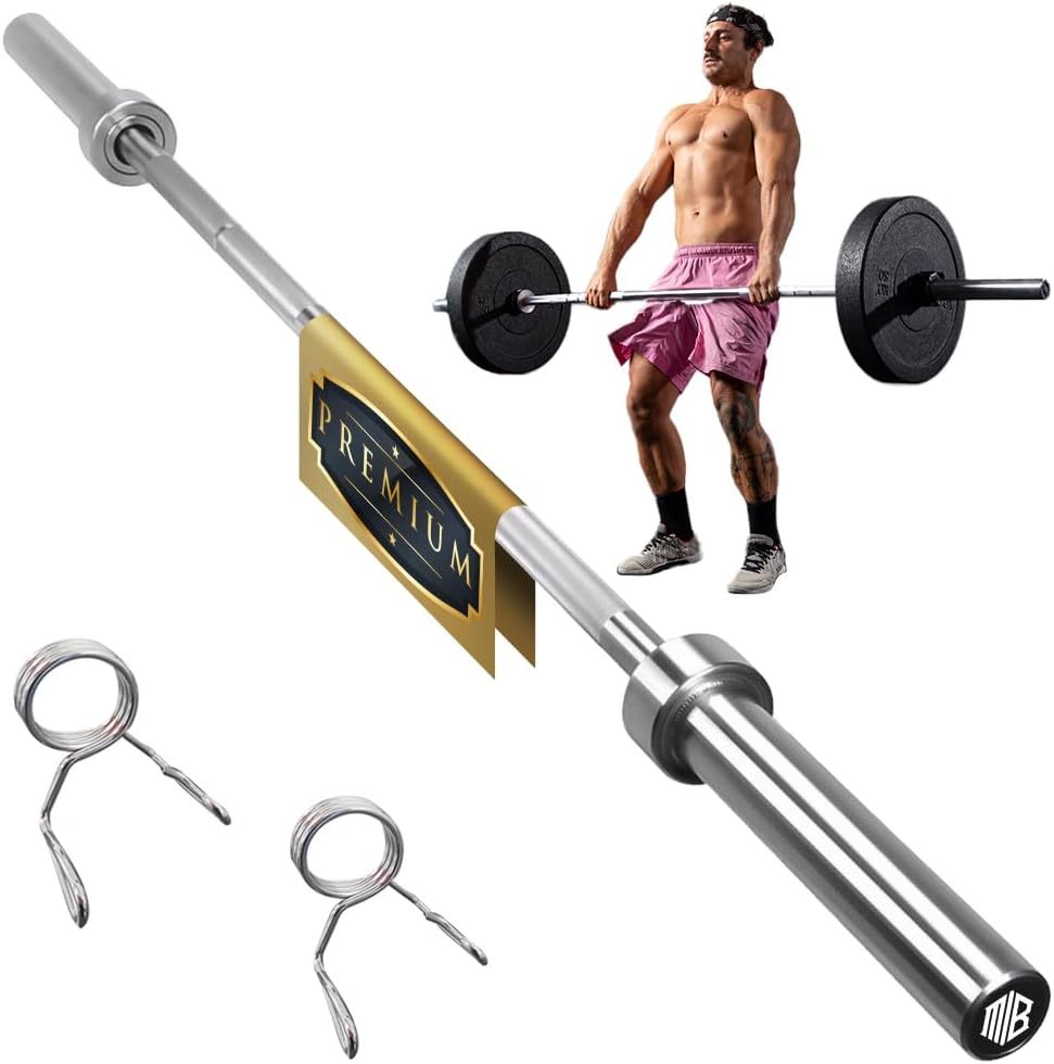 Barra OLIMPICA 20kg 220 cm para Discos y Pesas de Ø50mm-Maniboom