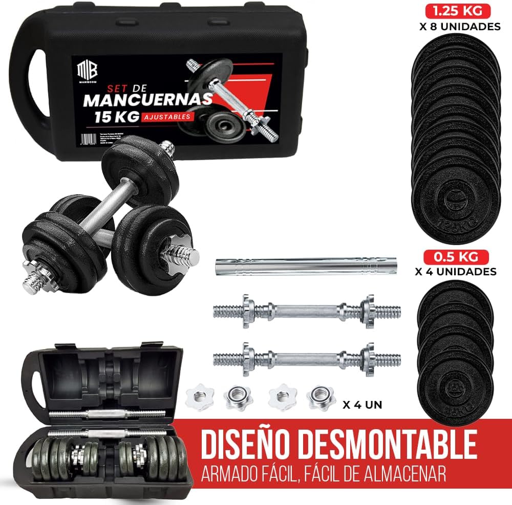 Maletín de Mancuernas Ajustables ManiBoom