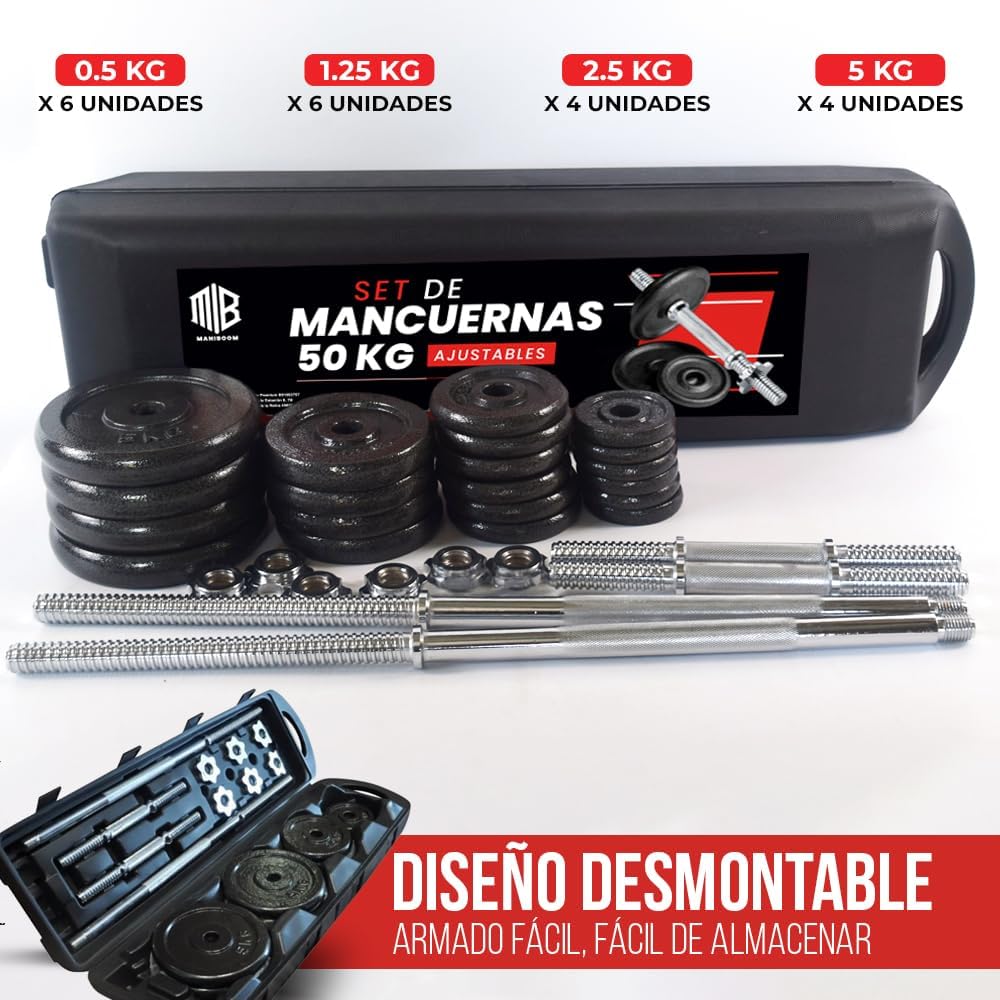 Maletín de Mancuernas Ajustables ManiBoom