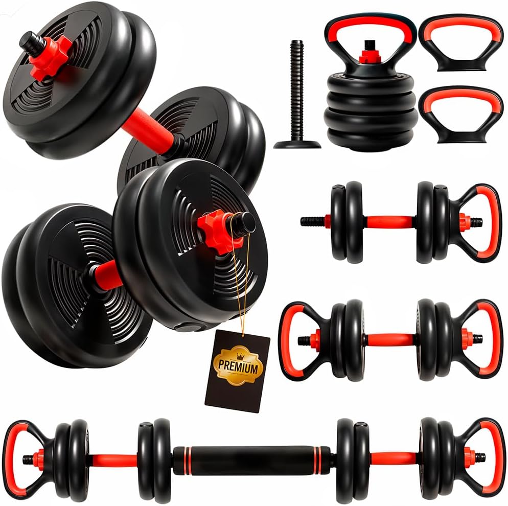 Kit de Entrenamiento Mancuernas Ajustables Kettlebell